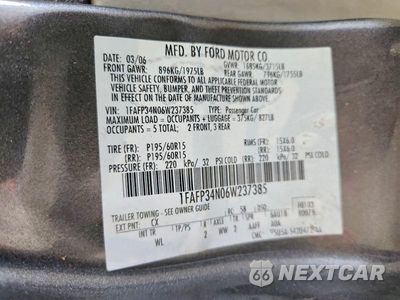 Zdjęcie 12 z 12 samochodu: 2006 FORD FOCUS ZX4 VIN:1FAFP34N06W237385 - miniatura