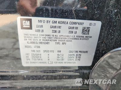 Zdjęcie 13 z 13 samochodu: 2021 BUICK ENCORE GX SELECT VIN:KL4MMESL1MB163481 - miniatura