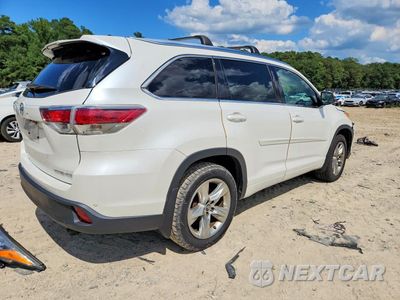 Trzecie zdjęcie samochodu z tyłu: 2016 TOYOTA HIGHLANDER LIMITED VIN:5TDDKRFH2GS339590 - miniatura