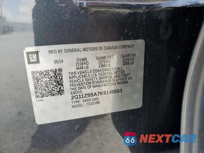 Zdjęcie 12 z 12 samochodu: 2019 CHEVROLET IMPALA LT VIN:2G11Z5SA7K9149553 - miniatura