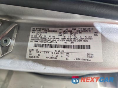 Zdjęcie 13 z 13 samochodu: 2018 FORD ESCAPE SE VIN:1FMCU9GD2JUA75321 - miniatura