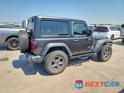 Trzecie zdjęcie samochodu z tyłu: 2018 JEEP WRANGLER SPORT VIN:1C4GJXAGXJW161356 - miniatura
