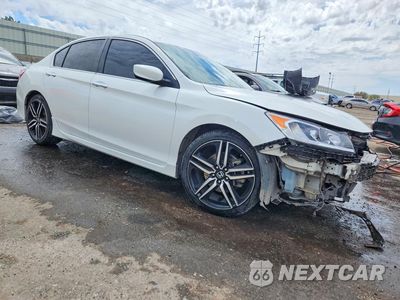 Czwarte zdjęcie samochodu z boku: 2016 HONDA ACCORD SPORT VIN:1HGCR2F54GA189338 - miniatura