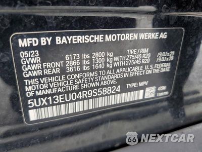 Zdjęcie 13 z 13 samochodu: 2024 BMW X5 SDRIVE 40I VIN:5UX13EU04R9S58824 - miniatura