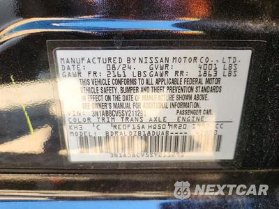 Zdjęcie 12 z 12 samochodu: 2025 NISSAN SENTRA SV VIN:3N1AB8CV5SY211291 - miniatura