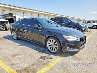Czwarte zdjęcie samochodu z boku: 2018 AUDI A5 PREMIUM VIN:WAUNNAF58JA096677 - miniatura
