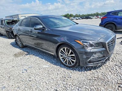 Czwarte zdjęcie samochodu z boku: 2018 GENESIS G80 ULTIMATE VIN:KMHGN4JFXJU262401 - miniatura