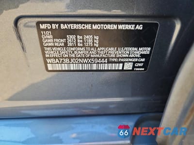 Zdjęcie 12 z 12 samochodu: 2022 BMW 540 XI VIN:WBA73BJ02NWX59444 - miniatura