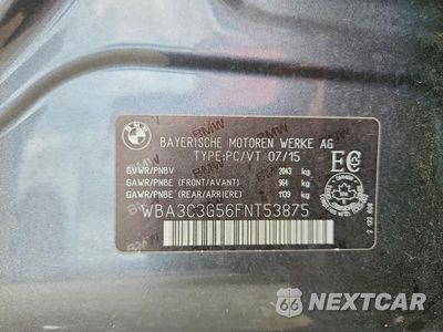 Zdjęcie 12 z 12 samochodu: 2015 BMW 320 I XDRIVE VIN:WBA3C3G56FNT53875 - miniatura