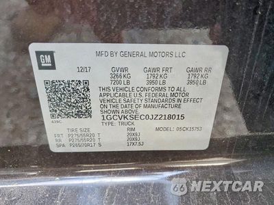 Zdjęcie 12 z 12 samochodu: 2018 CHEVROLET SILVERADO K1500 LTZ VIN:1GCVKSEC0JZ218015 - miniatura