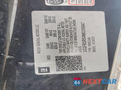 Zdjęcie 13 z 13 samochodu: 2021 CHEVROLET CAMARO LS VIN:1G1FB1RS4M0105847 - miniatura