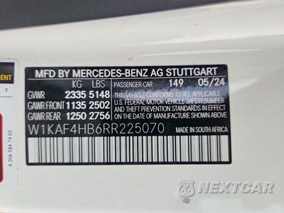 Zdjęcie 12 z 12 samochodu: 2024 MERCEDES-BENZ C 300 4MATIC VIN:W1KAF4HB6RR225070 - miniatura