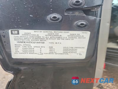 Zdjęcie 12 z 12 samochodu: 2003 CHEVROLET SUBURBAN K1500 VIN:1GNFK16ZX3J144158 - miniatura