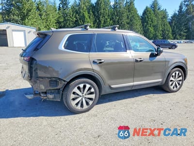 Trzecie zdjęcie samochodu z tyłu: 2021 KIA TELLURIDE S VIN:5XYP6DHC2MG137234 - miniatura
