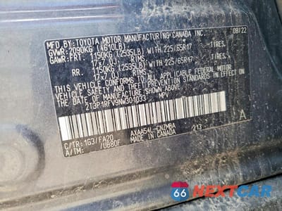 Zdjęcie 13 z 13 samochodu: 2022 TOYOTA RAV4 XLE VIN:2T3P1RFV9NW301033 - miniatura