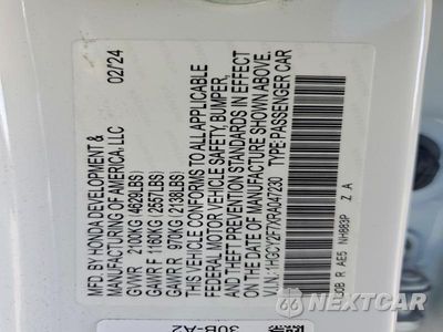 Zdjęcie 12 z 12 samochodu: 2024 HONDA ACCORD HYBRID SPORT-L VIN:1HGCY2F7XRA047230 - miniatura