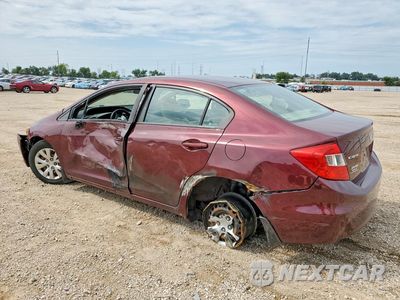 Drugie zdjęcie samochodu z przodu: 2012 HONDA CIVIC LX VIN:19XFB2F50CE064330 - miniatura