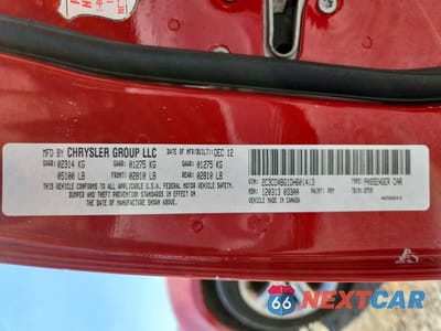 Zdjęcie 12 z 12 samochodu: 2013 DODGE CHARGER SE VIN:2C3CDXBG1DH601413 - miniatura