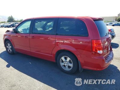 Drugie zdjęcie samochodu z przodu: 2012 DODGE GRAND CARAVAN SE VIN:2C4RDGBG5CR218217 - miniatura