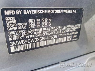 Zdjęcie 12 z 12 samochodu: 2025 BMW 330XI VIN:3MW89CW03S8F42636 - miniatura