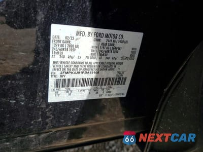 Zdjęcie 12 z 12 samochodu: 2023 FORD EDGE SEL VIN:2FMPK4J91PBA19108 - miniatura