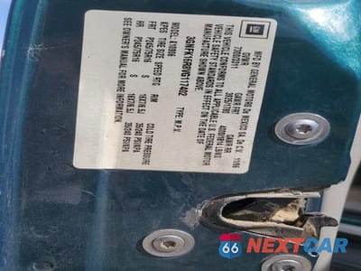 Zdjęcie 13 z 13 samochodu: 1997 CHEVROLET SUBURBAN K1500 VIN:3GNFK16R8VG117402 - miniatura