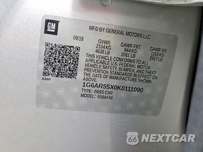 Zdjęcie 12 z 12 samochodu: 2019 CADILLAC CTS LUXURY VIN:1G6AR5SX0K0111090 - miniatura