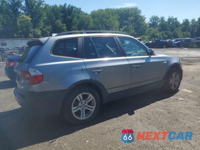 Trzecie zdjęcie samochodu z tyłu: 2005 BMW X3 3.0I VIN:WBXPA93405WD19553 - miniatura