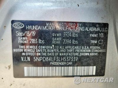 Zdjęcie 13 z 13 samochodu: 2020 HYUNDAI ELANTRA SEL VIN:5NPD84LF3LH537339 - miniatura