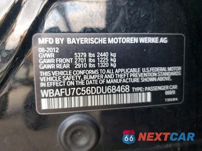Zdjęcie 12 z 12 samochodu: 2013 BMW 535 XI VIN:WBAFU7C56DDU68468 - miniatura
