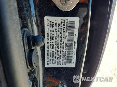 Zdjęcie 12 z 12 samochodu: 2012 HONDA CIVIC LX VIN:19XFB2F58CE075267 - miniatura
