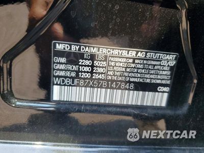 Zdjęcie 12 z 12 samochodu: 2007 MERCEDES-BENZ E 350 4MATIC VIN:WDBUF87X57B147848 - miniatura