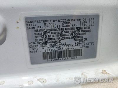Zdjęcie 13 z 13 samochodu: 2025 NISSAN VERSA S VIN:3N1CN8DV4SL834865 - miniatura