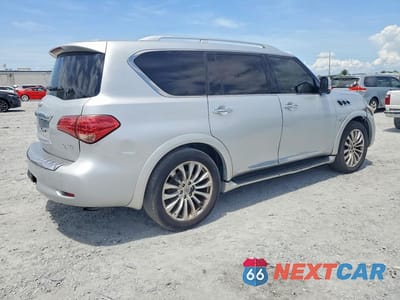 Trzecie zdjęcie samochodu z tyłu: 2016 INFINITI QX80 BASE VIN:JN8AZ2NF7G9610023 - miniatura