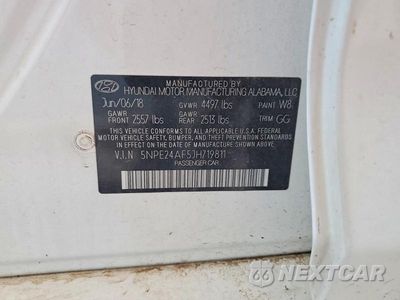 Zdjęcie 13 z 13 samochodu: 2018 HYUNDAI SONATA SE VIN:5NPE24AF5JH719811 - miniatura