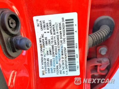 Zdjęcie 12 z 12 samochodu: 2018 HONDA CIVIC EX VIN:2HGFC2F7XJH572547 - miniatura