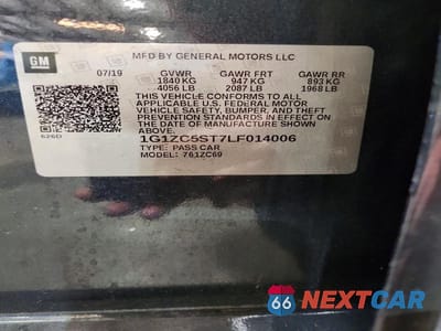 Zdjęcie 12 z 12 samochodu: 2020 CHEVROLET MALIBU LS VIN:1G1ZC5ST7LF014006 - miniatura