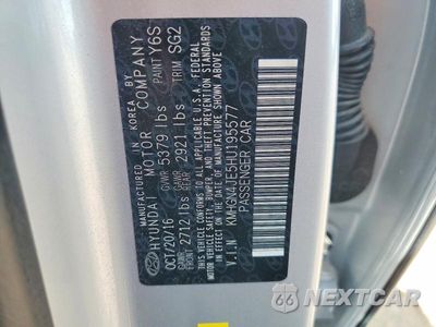Zdjęcie 12 z 12 samochodu: 2017 GENESIS G80 3.8 VIN:KMHGN4JE5HU195577 - miniatura