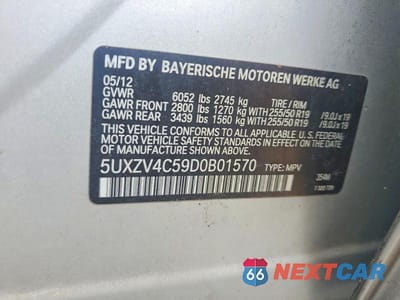 Zdjęcie 13 z 13 samochodu: 2013 BMW X5 XDRIVE35I VIN:5UXZV4C59D0B01570 - miniatura