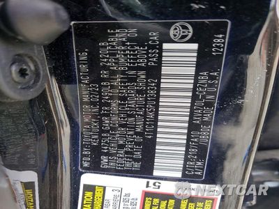 Zdjęcie 12 z 12 samochodu: 2023 TOYOTA CAMRY LE VIN:4T1C11AK5PU138342 - miniatura