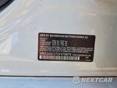 Zdjęcie 12 z 12 samochodu: 2013 BMW 3 SERIES VIN:WBA3A9C57DF476879 - miniatura
