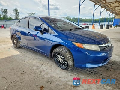 Czwarte zdjęcie samochodu z boku: 2012 HONDA CIVIC LX VIN:19XFB2F58CE062938 - miniatura