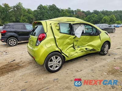 Trzecie zdjęcie samochodu z tyłu: 2014 CHEVROLET SPARK 1LT VIN:KL8CD6S93EC417272 - miniatura