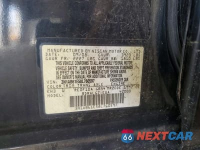 Zdjęcie 12 z 12 samochodu: 2008 NISSAN SENTRA 2.0 VIN:3N1AB61E58L760597 - miniatura