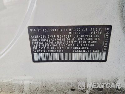 Zdjęcie 13 z 13 samochodu: 2019 VOLKSWAGEN GTI S VIN:3VW5T7AU9KM031851 - miniatura