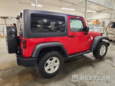 Trzecie zdjęcie samochodu z tyłu: 2014 JEEP WRANGLER SPORT VIN:1C4AJWAG3EL261273 - miniatura