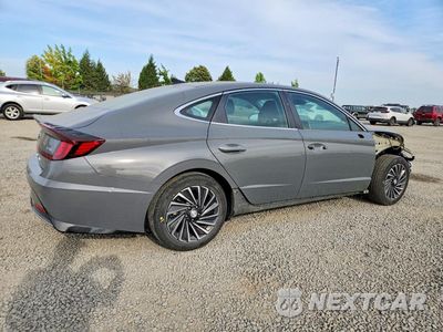 Trzecie zdjęcie samochodu z tyłu: 2022 HYUNDAI SONATA HYBRID SEL VIN:KMHL34JJ2NA047479 - miniatura