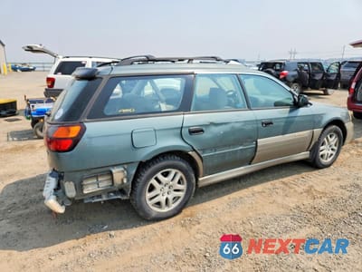 Trzecie zdjęcie samochodu z tyłu: 2000 SUBARU LEGACY OUTBACK AWP VIN:4S3BH6757Y7611619 - miniatura