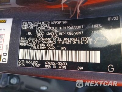Zdjęcie 13 z 13 samochodu: 2023 TOYOTA 4RUNNER SR5 PREMIUM VIN:JTENU5JRXP6125966 - miniatura