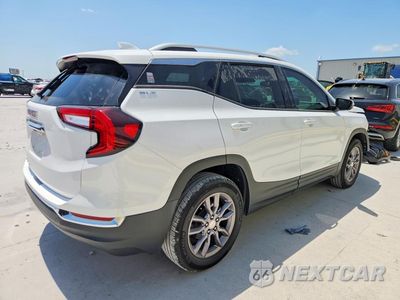 Trzecie zdjęcie samochodu z tyłu: 2023 GMC TERRAIN SLT VIN:3GKALPEG6PL141957 - miniatura